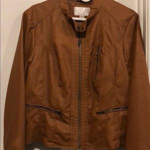 Faux leather jacket